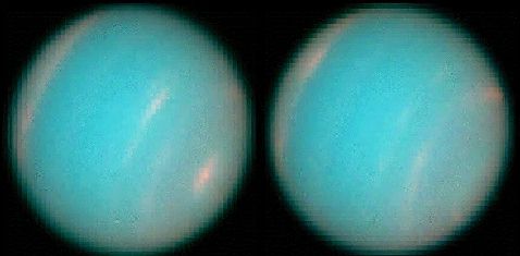 I due emisferi di Nettuno visti dall'Hubble Space Telescope