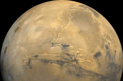 Le gigantesche Valles Marineris di Marte